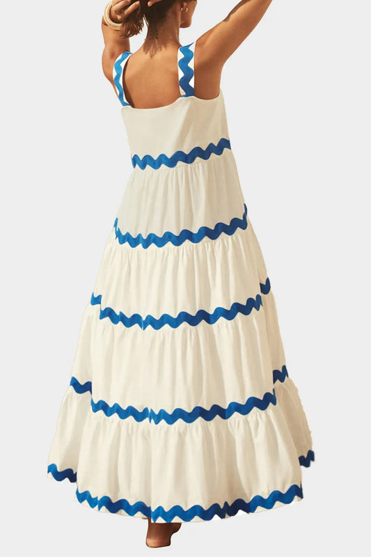 Remaxiwear Casual Maxi Dress - Sleeveless Square Neck Slip Style