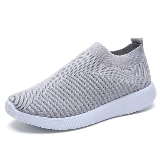 Breathable Mesh Athletic Sneakers - Casual Slip-On Style for Sports
